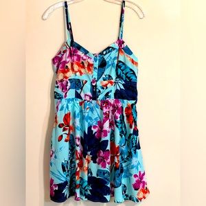 Express Blue Floral Sundress